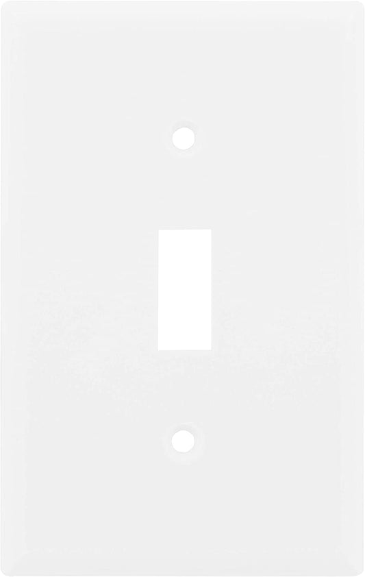 Single Oversized Wall Plate Cover, 1 Gang, Light Switch Cover, 3.1” X 4.9”, Outlet Covers, Screws Included, White, 30598